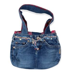 Y2K vintage handmade denim purse